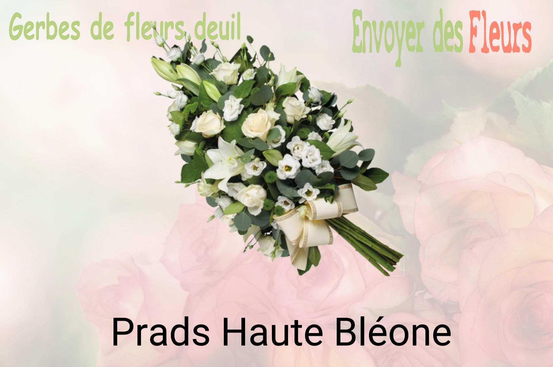 Gerbe de fleurs de deuil livrée à Prads-Haute-Bléone